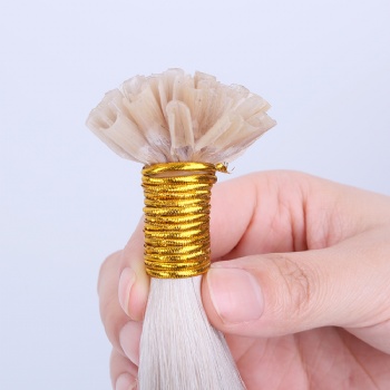 Color 60 Platinum Blonde Keratin U-tip Hair Extension