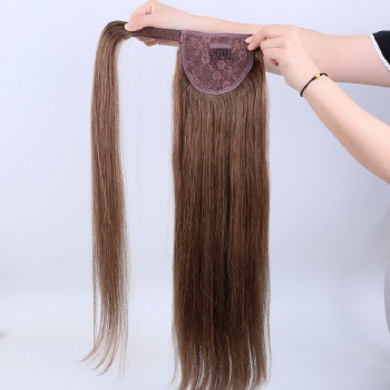 Cuticle Aligned Brown Ponytail Hair Extension