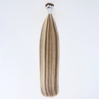 Cuticle Aligned Highlight Brown Blonde Hand Tied Weft