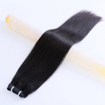 Natural Color Straight Invisible Flat Weft Hair Extension
