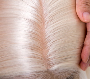 18in Pure White Slavic Virgin Hair, 5x5 Silk Base Medical Wigs