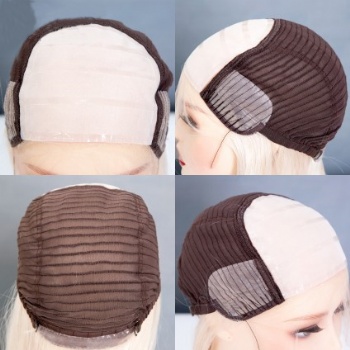 18in Pure White Slavic Virgin Hair, 5x5 Silk Base Medical Wigs